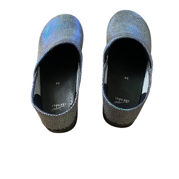 Dansko Clog Nurse Shoes Womens Size Size EU 34 Iridescent Slip On Comfort - Picture 9 of 16